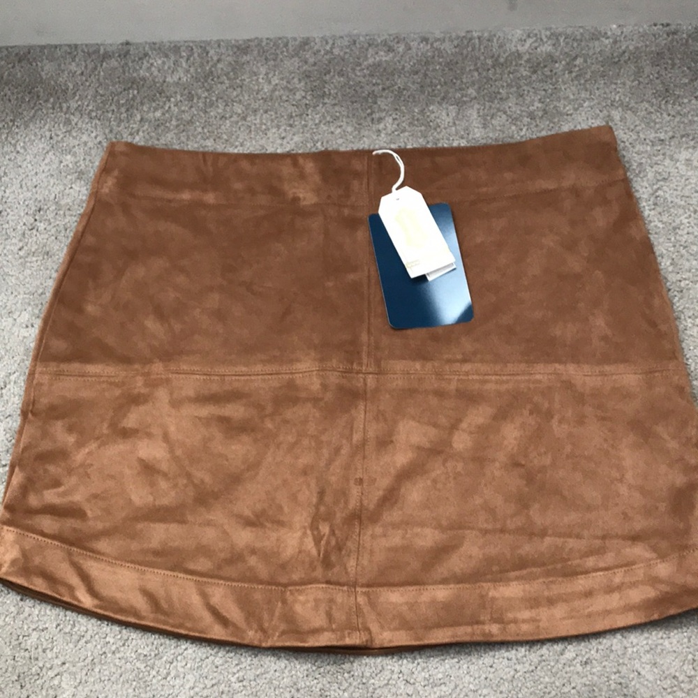 Suede Mini Skirt